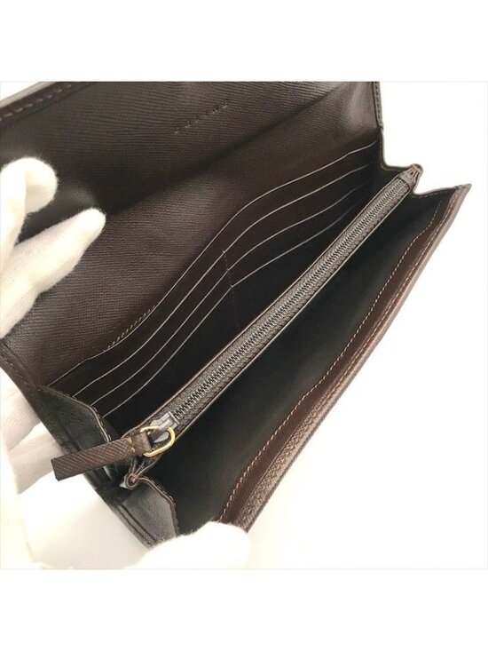 Celine Macadam Triomphe Wallet Brown